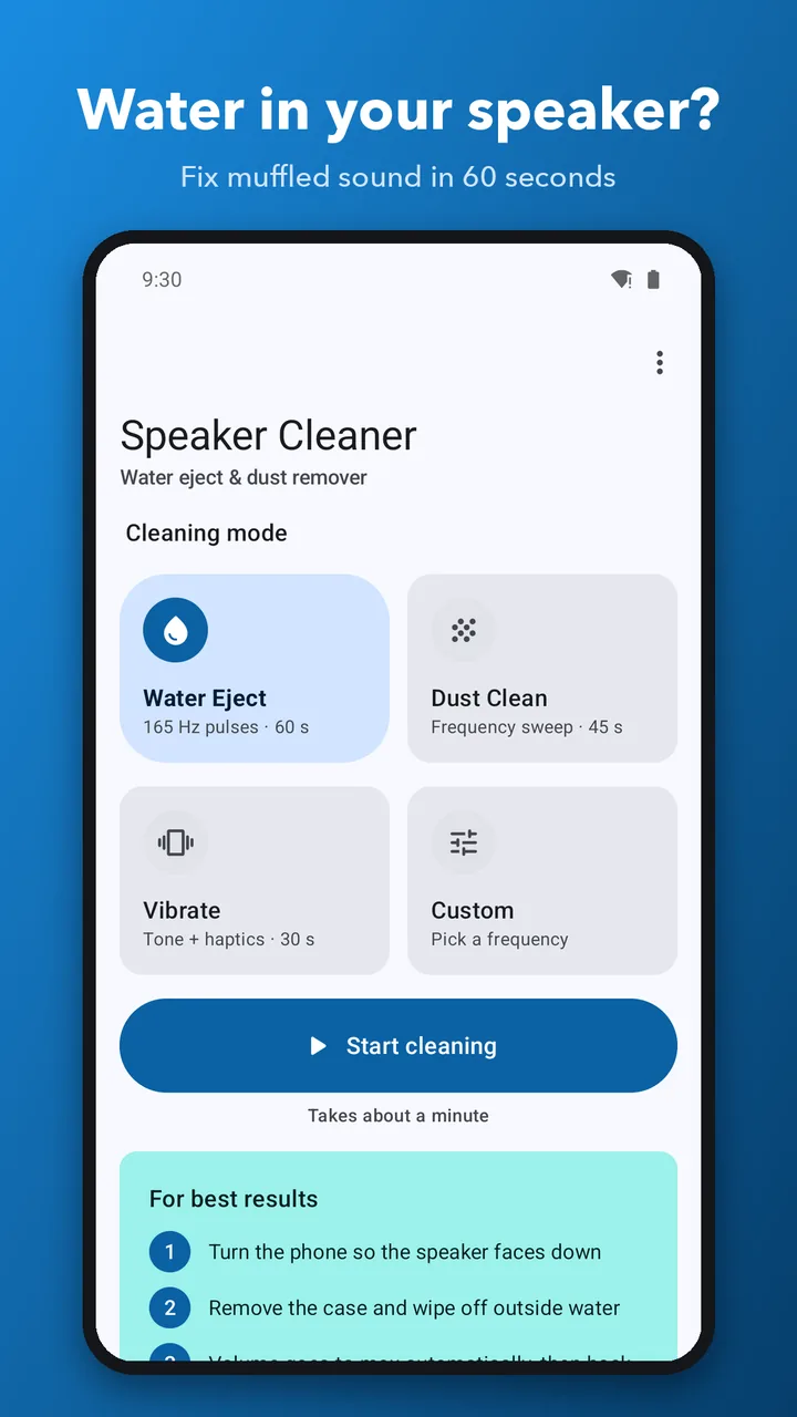 Water in your speaker? Fix it in 60 seconds